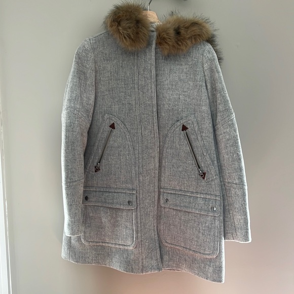 J. Crew Jackets & Blazers - J. Crew Chateau parka Gray Size 4
